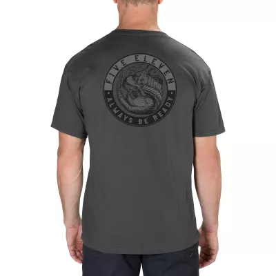 Футболка з малюнком "5.11 Tactical Mongoose vs Cobra" Charcoal