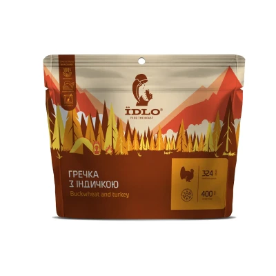 Каша гречневая ЇDLO с сублимированной индейкой, 100 г (сухой продукт) Каша гречневая ЇDLO с сублимированной индейкой, 100 г (сухой продукт)