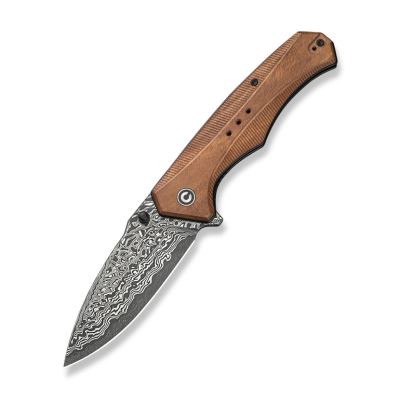 Ніж складаний Civivi Photonix Damascus / Guibourtia Wood (9.4 см), коричневий