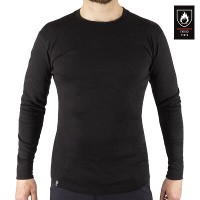 Футболка огнеупорная с длинным рукавом "FLAME-RETARD.ISO11612 UNDERSHIRT" Black