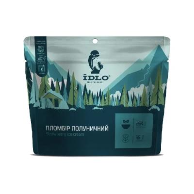 Пломбир клубничный ЇDLO, 55 г (сухой сублимированный продукт) Пломбир клубничный ЇDLO, 55 г (сухой сублимированный продукт)