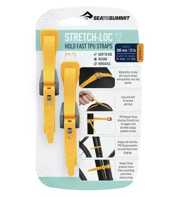 Набор стяжек Sea to Summit Stretch-Loc 20, 20мм × 500 мм 2 Pack – Желтый