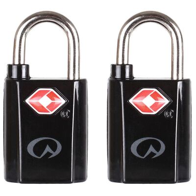 Замок Lifeventure TSA Mini Padlocks 2-Pack, Чорний