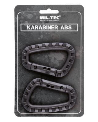 Карабин тактический пластиковый ABS (2 шт.) Black