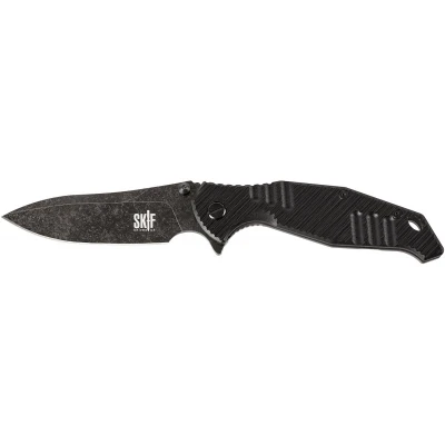 Нож раскладной SKIF Adventure II BSW. Черное лезвие. Длина 223 мм. Черный. Нож раскладной SKIF Adventure II BSW. Черное лезвие. Длина 223 мм. Черный.