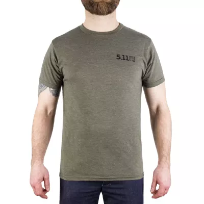 Футболка з малюнком "5.11 Tactical Mission Tee" Military Green Heather