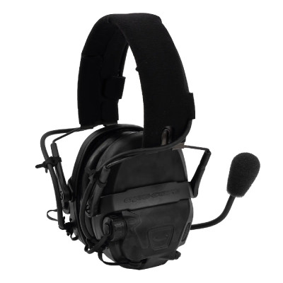 Активні навушники Ops-Core AMP Communication Headset-Connectorized NFMI. Верхній тримач. Чорний