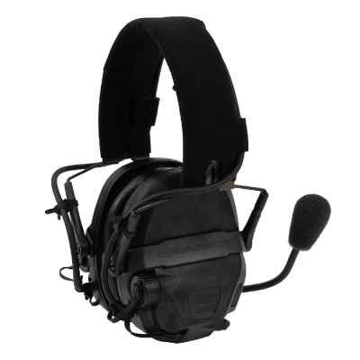 Активні навушники Ops-Core AMP Communication Headset-Connectorized NFMI. Верхній тримач. Чорний