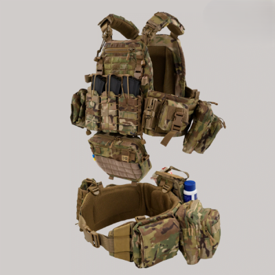 Комплект плитоноска Real Defence з РПС та обвісами | під бронеплити 25х30 см. Мультикам