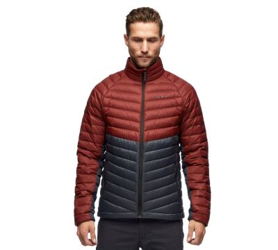 Трекинговый мужской пуховик Black Diamond Access Down Jacket, Dark Crimson/Carbon