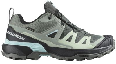 Женские трекинговые кроссовки Salomon X Ultra 360 Gore-Tex — Черный/зеленый
