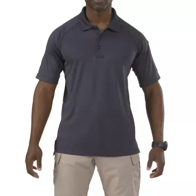 Футболка поло тактична з коротким рукавом "5.11 Tactical Performance Polo - Short Sleeve, Synthetic Knit" Charcoal
