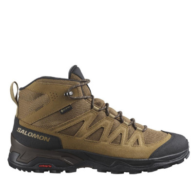 Треккинговые ботинки Salomon X Ward Leather MID Gore-Tex. Койот