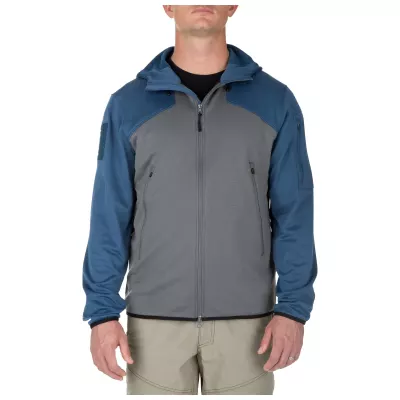 Реглан тактический на молнии с капюшоном "5.11 Reactor FZ Hoodie 2.0" Storm