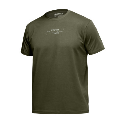 Футболка Basic Military T-Shirt з колекції NAME. Cottone/Elastane, олива