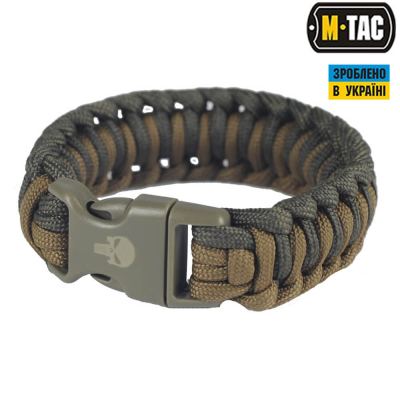 Браслет M-Tac паракорд Каратель 2 олива/хакі