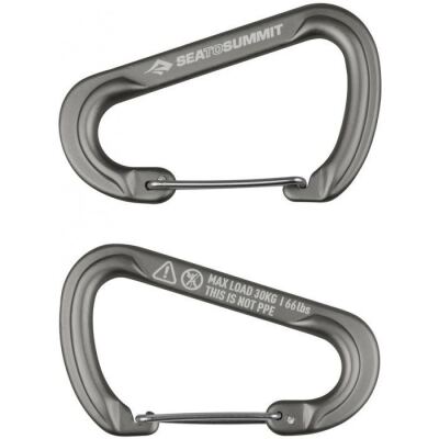 Набір карабінів Sea to Summit Accessory Carabiner Large Titanium 2pcs, Titanium