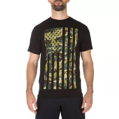 Футболка з малюнком "5.11 Camo Flag Tee" Black