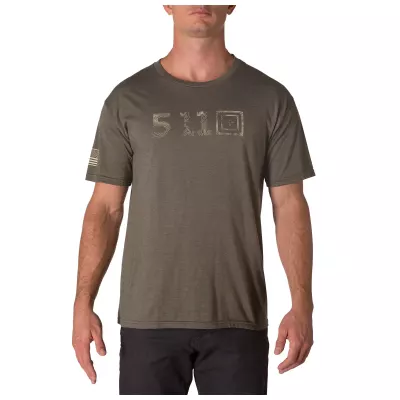 Футболка "5.11 Legacy Topo Fill Tee" Military Green Heather
