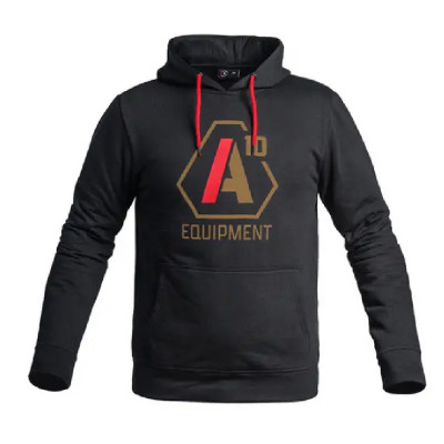 Худі А10 Equipment® з брендовим логотипом. Колір Чорний