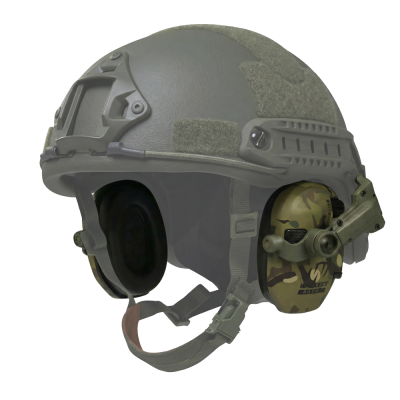 Активні навушники Walker's Razor Slim з кріпленням на шолом та гелевими амбушюрами. Мультикам