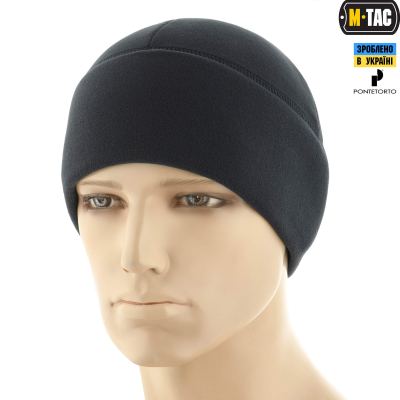 Шапка M-Tac Watch Cap Premium фліс (225г/м2) Dark Темно, dark Navy Blue