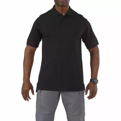 Футболка Поло тактична з коротким рукавом "5.11 Tactical Professional Polo - Short Sleeve" Black