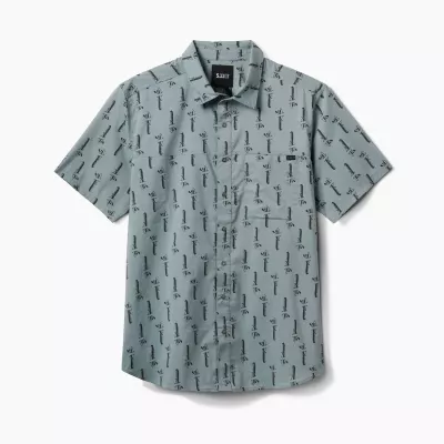 Сорочка тактична "5.11 Tactical® Wyatt Print Short Sleeve Shirt" Blue Agave Knife