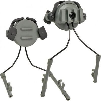 Крепление адаптер на каску шлем HL-ACC-43-OD для наушников Peltor/Earmor/Walkers (olive)