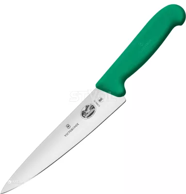 Ніж Victorinox кухонний обробний Fibrox 15 см, зелений, клинок 150 мм