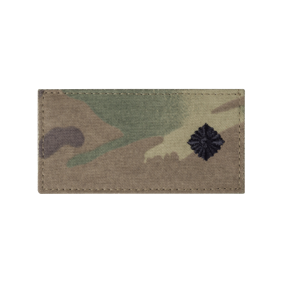 Погон ЗСУ молодший лейтенант-хорунжий (чорна нитка, на липучці). Мультикам