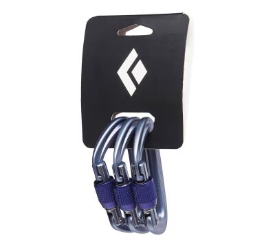 Набір карабінів Black Diamond LiteForge Screwgate 3 Pack, Grey