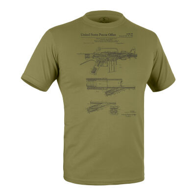 Футболка з малюнком "M-16" Olive Drab