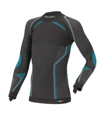 Термофутболка з довгим рукавом дитяча Accapi Ergoracing, Black/Anthracite