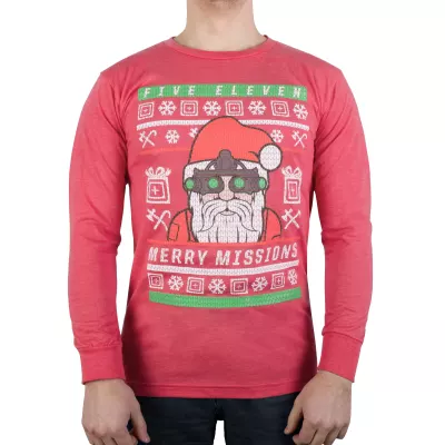 Реглан 5.11 Tactical "Merry Mission Sweater" Red Heather