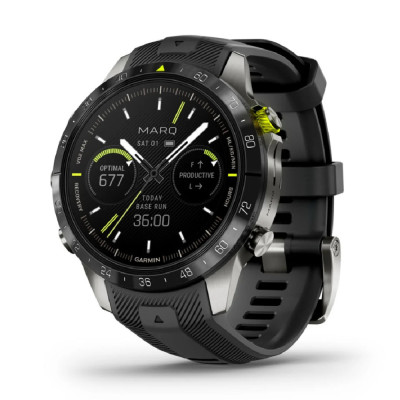 Смарт-годинник Garmin MARQ Athlete Gen 2. GPS. 46 mm. Чорний