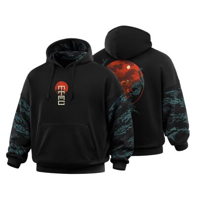 Худі M-Tac Hoodie Two samurai Oversize бавовна Hard, Чорний