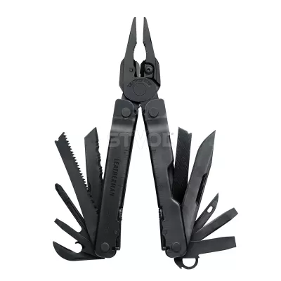 Мультитул Leatherman Super Tool 300, 19 інструментів, сталь 420HC, Чорний