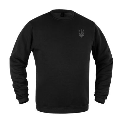 Світшот зимовий "Тризуб Logo" Combat Black