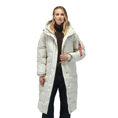 Куртка Alpha Industries Sierra Long Puffer Parka Womens. Белый