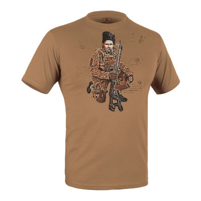 Футболка з малюнком "Бойовий Кобзар" Coyote Brown