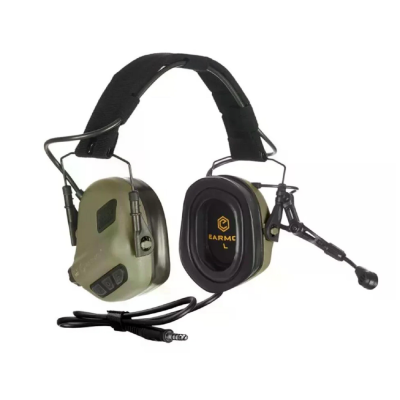 Активні навушники Earmor M32 Plus, наголів'я. Олива