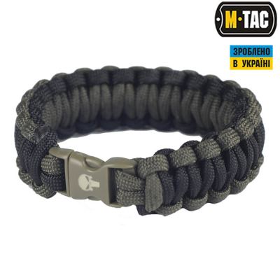 Браслет паракорд M-Tac Каратель олива/чорний