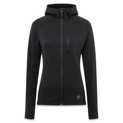Жіноча флісова кофта з рукавом реглан Black Diamond W Coefficient Hoody, Black