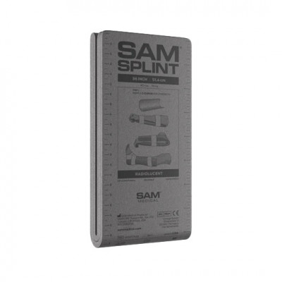 Медицинская шина SAM® Splint (США) плоская, 91.44 см, серая