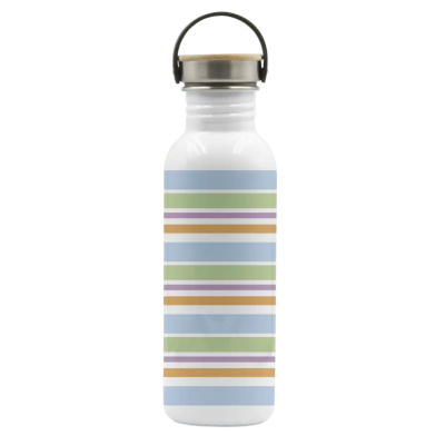 Бутылка для воды Laken Basic Steel Bamboo Drinklife 0,75L, Bands