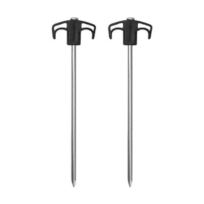 Metalowe śledzie Naturehike NH21YW133, 25 cm, czarne 2 szt.