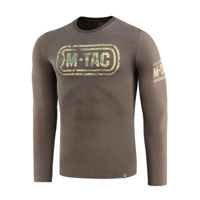 Футболка M-Tac Logo з довгим рукавом Dark Олива, dark Olive