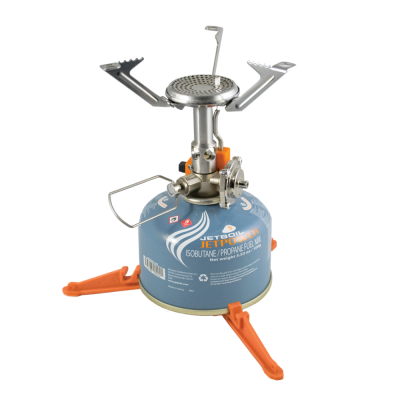 Газовий пальник з п'єзопідпалом туристичний Jetboil Mightymo Gray