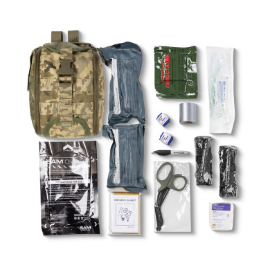 Медичний комплект S-FMK (Standard Field Medic Kit) для невідкладної допомоги. Піксель